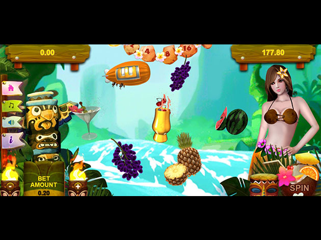 ตัวอย่างเกมสล็อต Hawaii Tiki